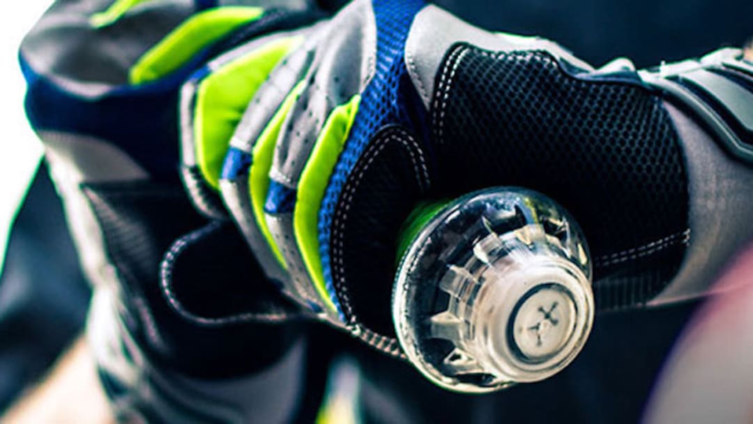 Blast Motion sports sensor attached to batting glove